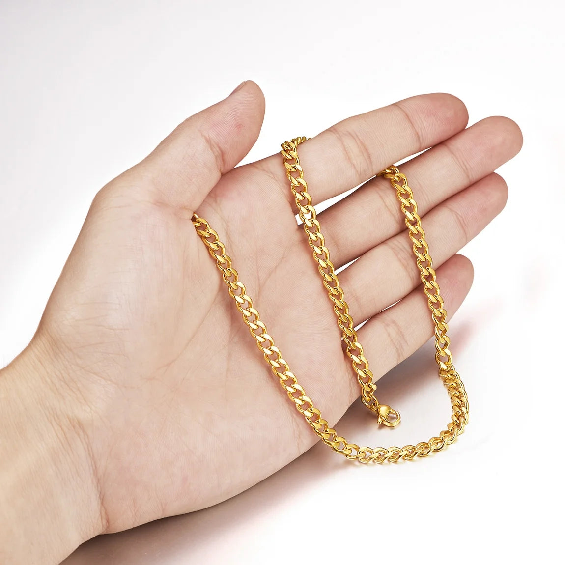 Chunky Choker Chain Necklace for Women Men 14 Inch 6MM Short Steel Neckchain
